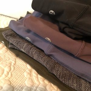Lululemon Wunder Under High Rise Dark Olive 7/8th